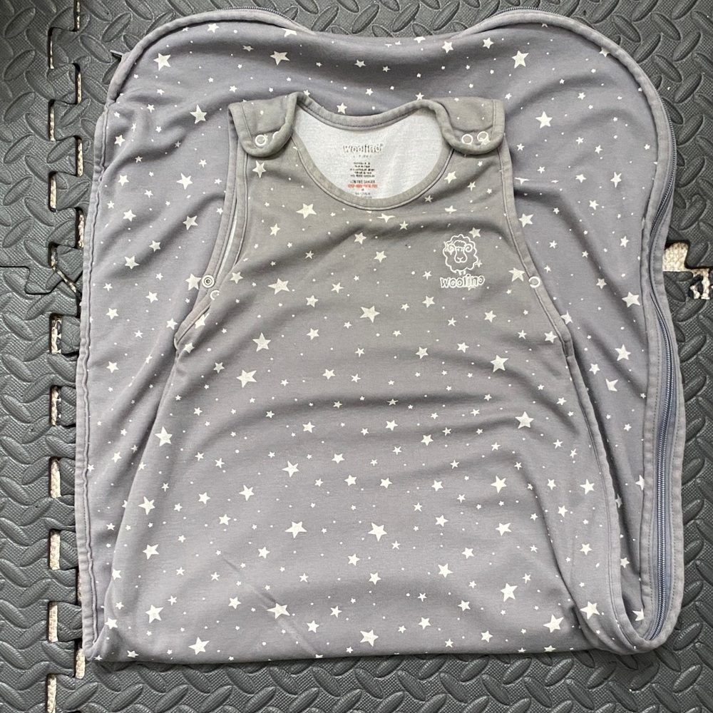 Woolino Gray Toddler Sleep Bag